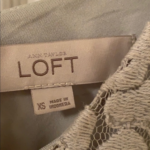 Grey peplum blouse printed Loft - Picture 5 of 5